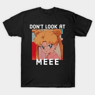 Don't Look At Me Retro Anime T-Shirt